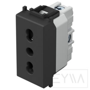 BPresa 2P+T 16A Nero